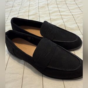 NWOT Size 7 Old Navy Black Faux Suede Slip-On Loafers